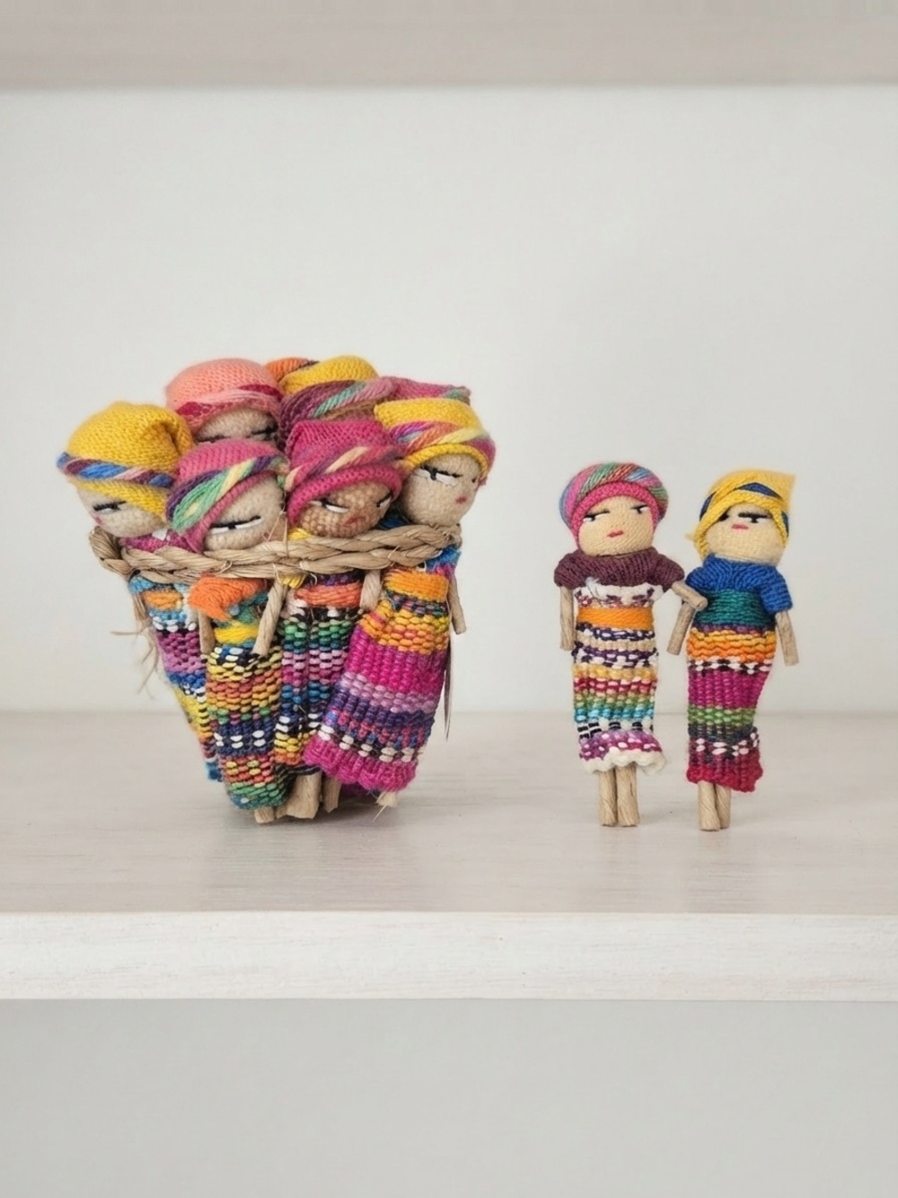 NEW Handcrafted Guatemalan Worry Dolls - Set of 12